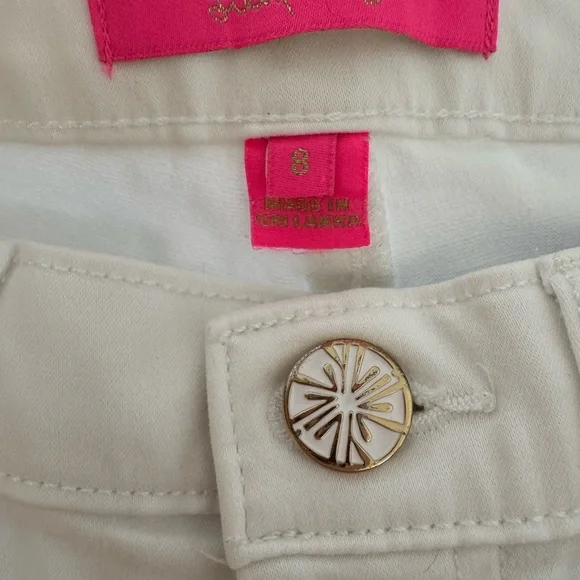 Lilly Pulitzer Bright White Ankle Straight Leg Jeans - Picture 5 of 6